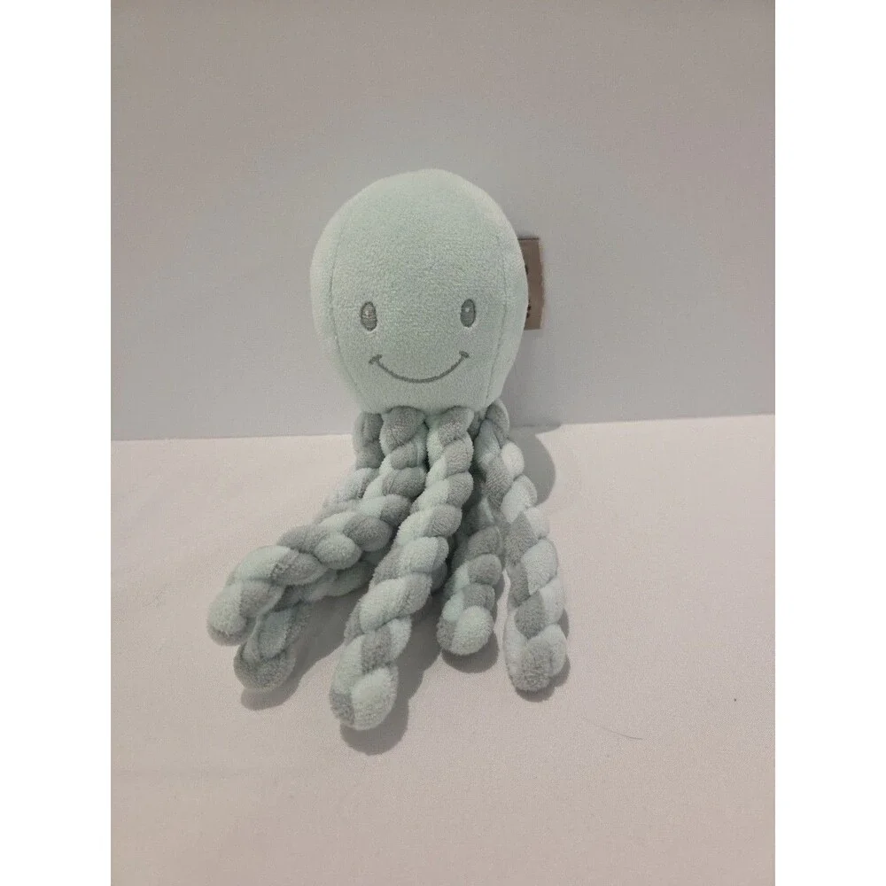 Nattou Octopus Blue Baby Toy Comforter Lovey Snuggle newborn soft Plush